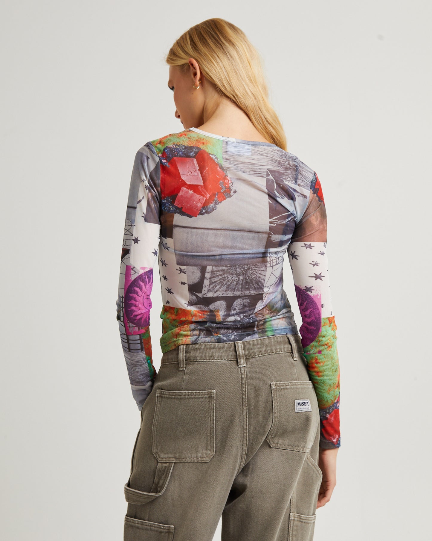 Primavera Long Sleeve Mesh Top