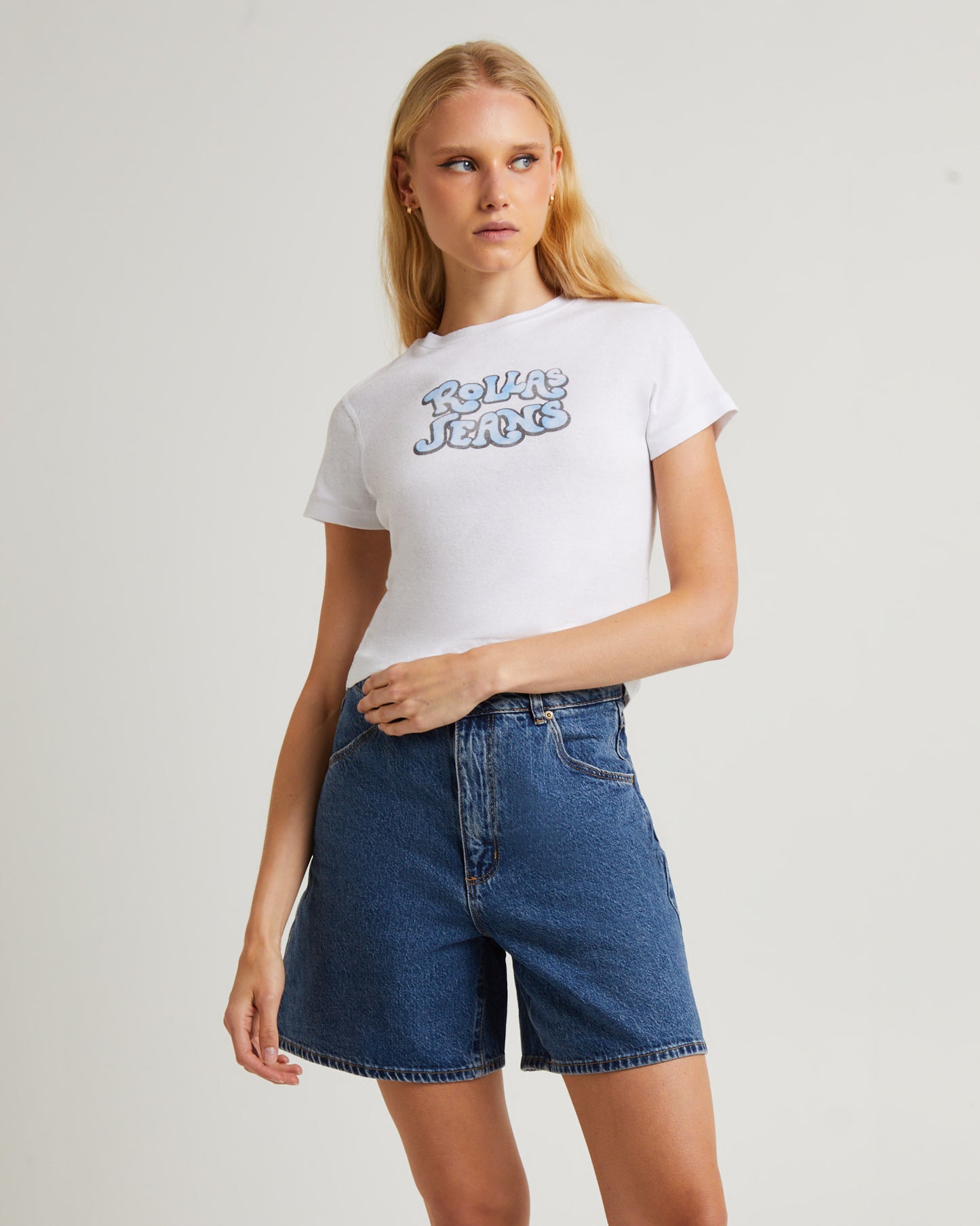 Classic Tee Rumble Logo White