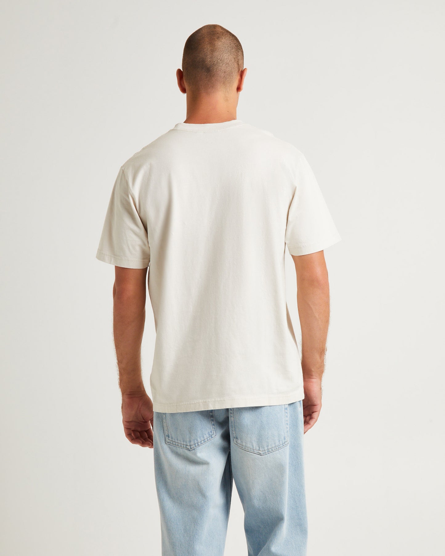 Farm Fresh Recycled Retro Fit T-Shirt Moonbeam