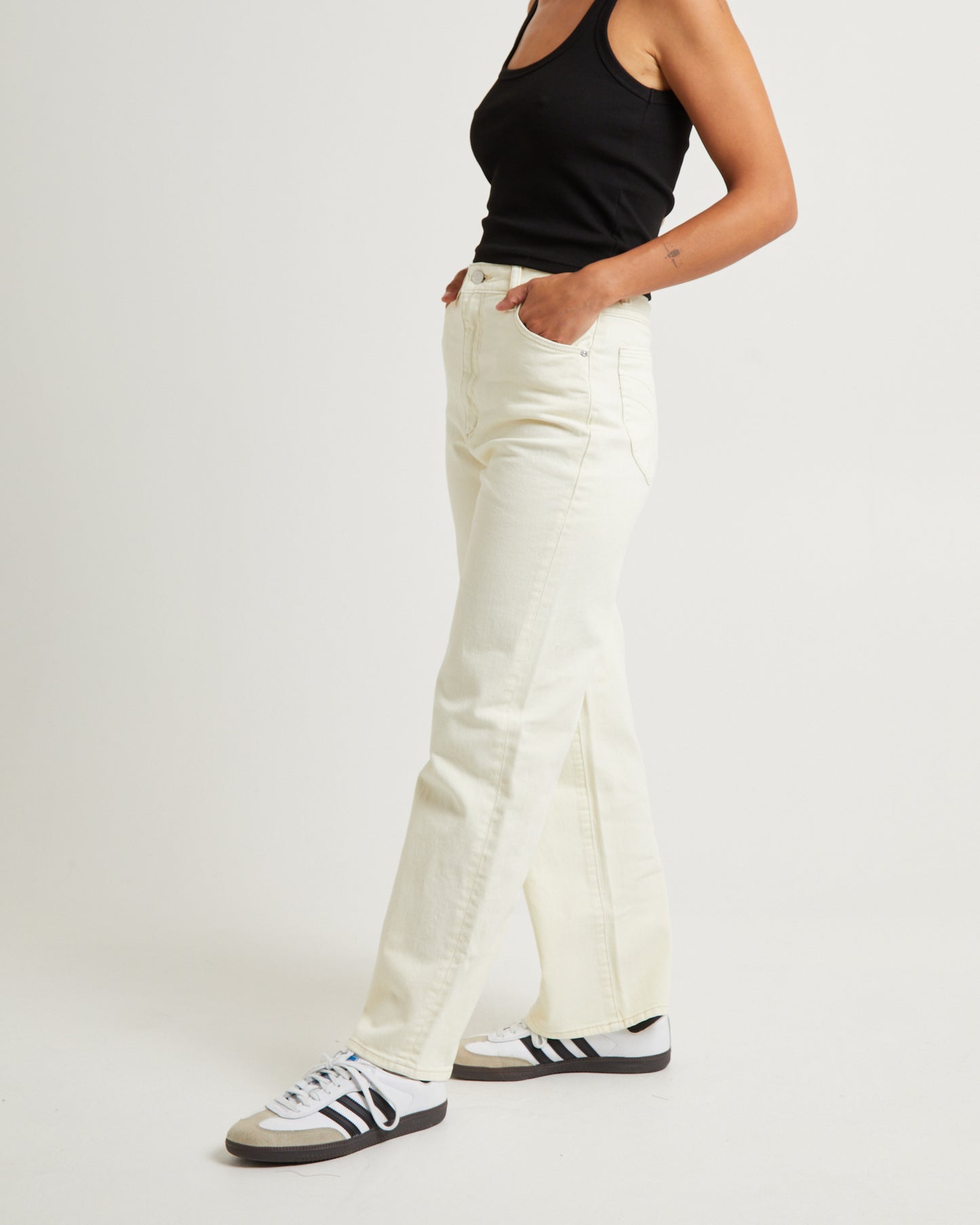Heidi Ankle Jeans Buttercream