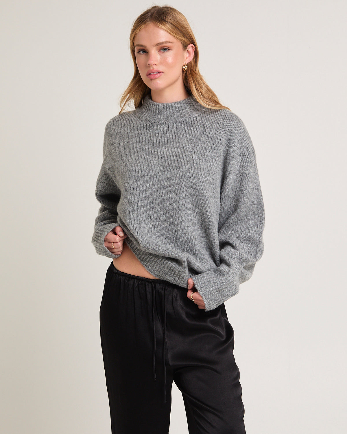 Maxie Oversized Knit Jumper GREY
