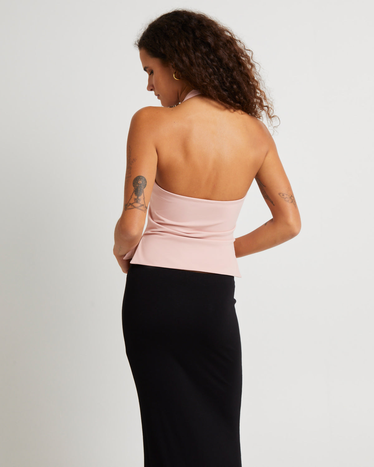 Tara Slinky Halter Top BALLET PINK