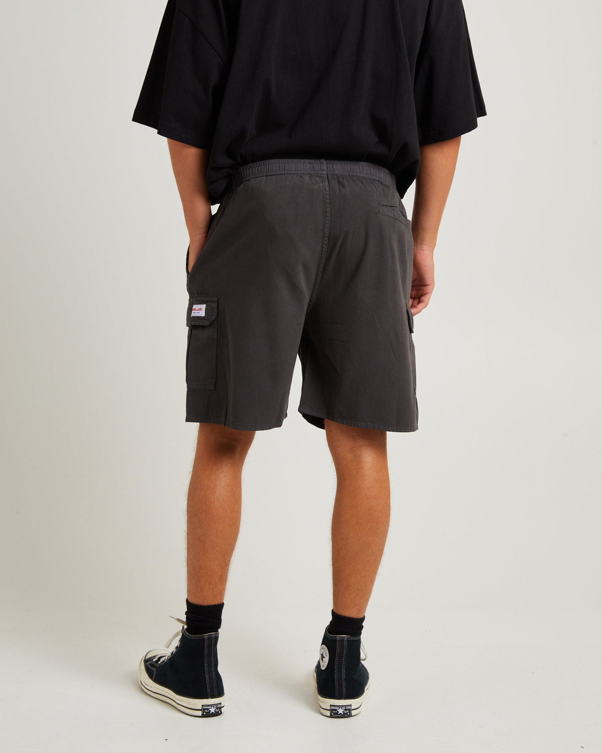 Tradie Cargo Shorts Black BLACK