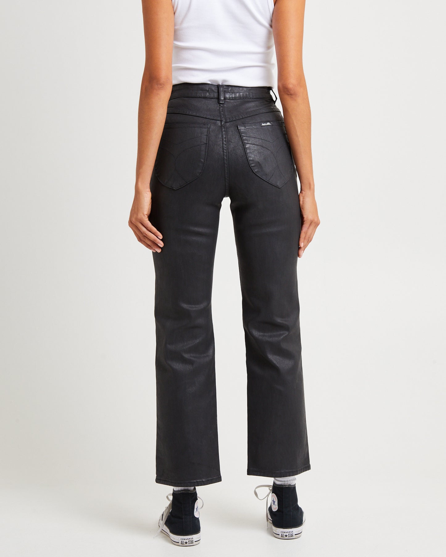 Sailor Scoop Coated Denim Jeans