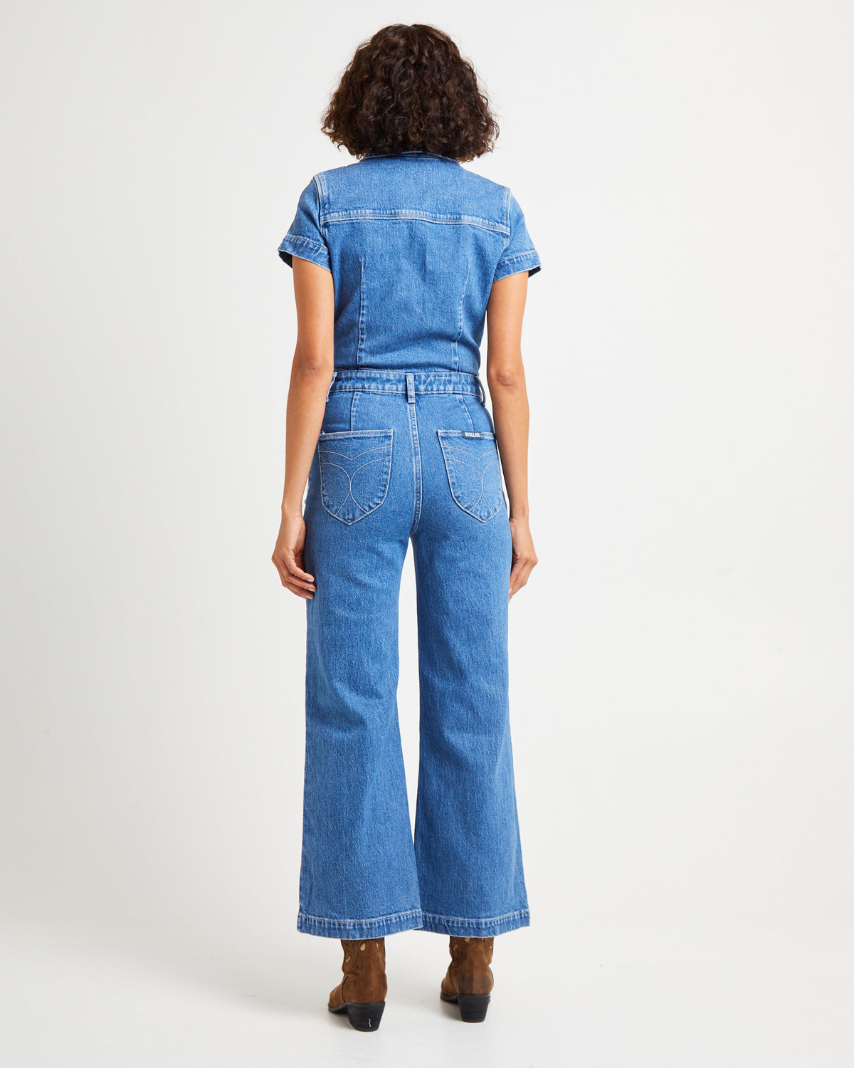 Sailor Denim Jumpsuit Breaker MID VINTAGE BLUE