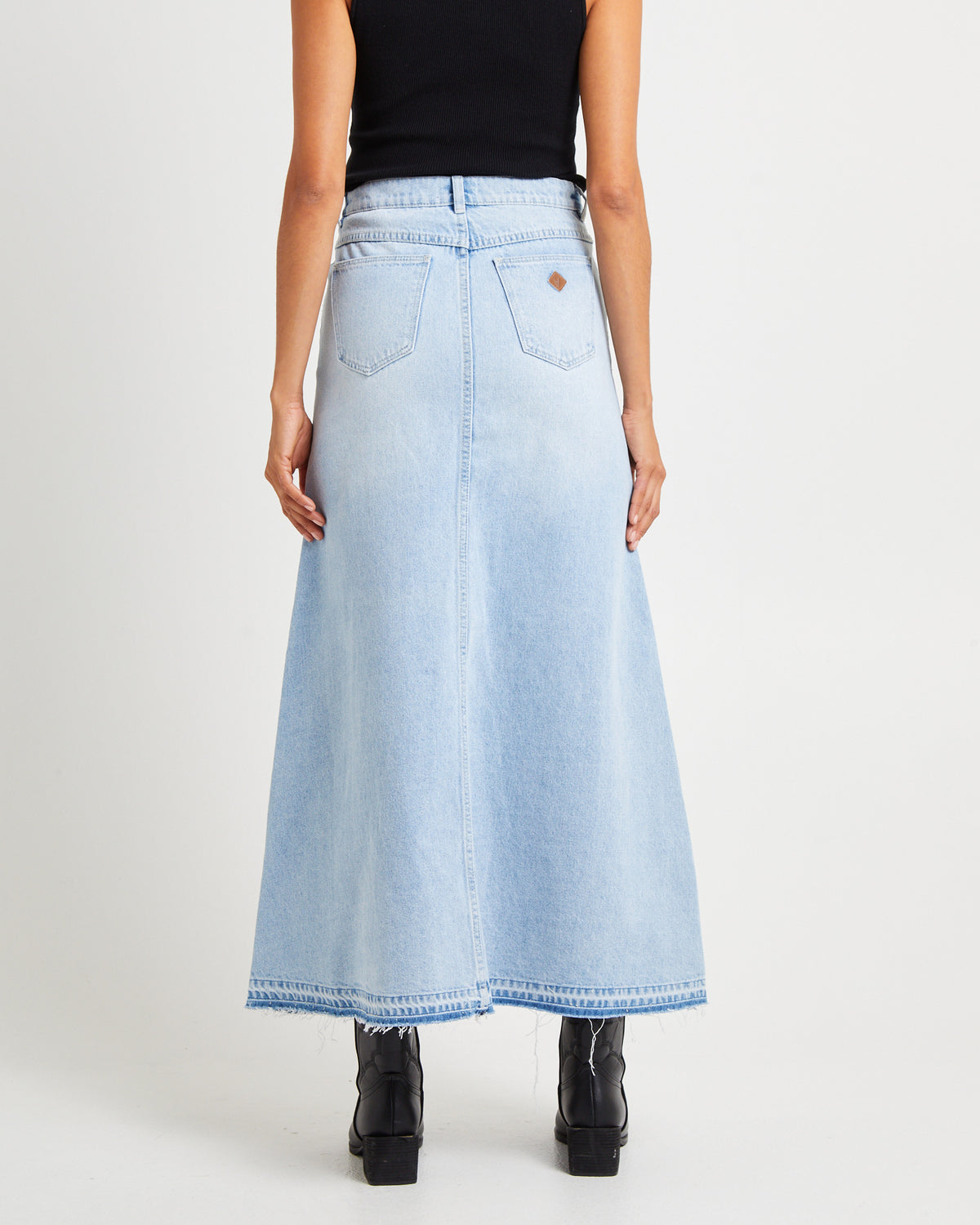 95 Denim Maxi Skirt Gina GINA
