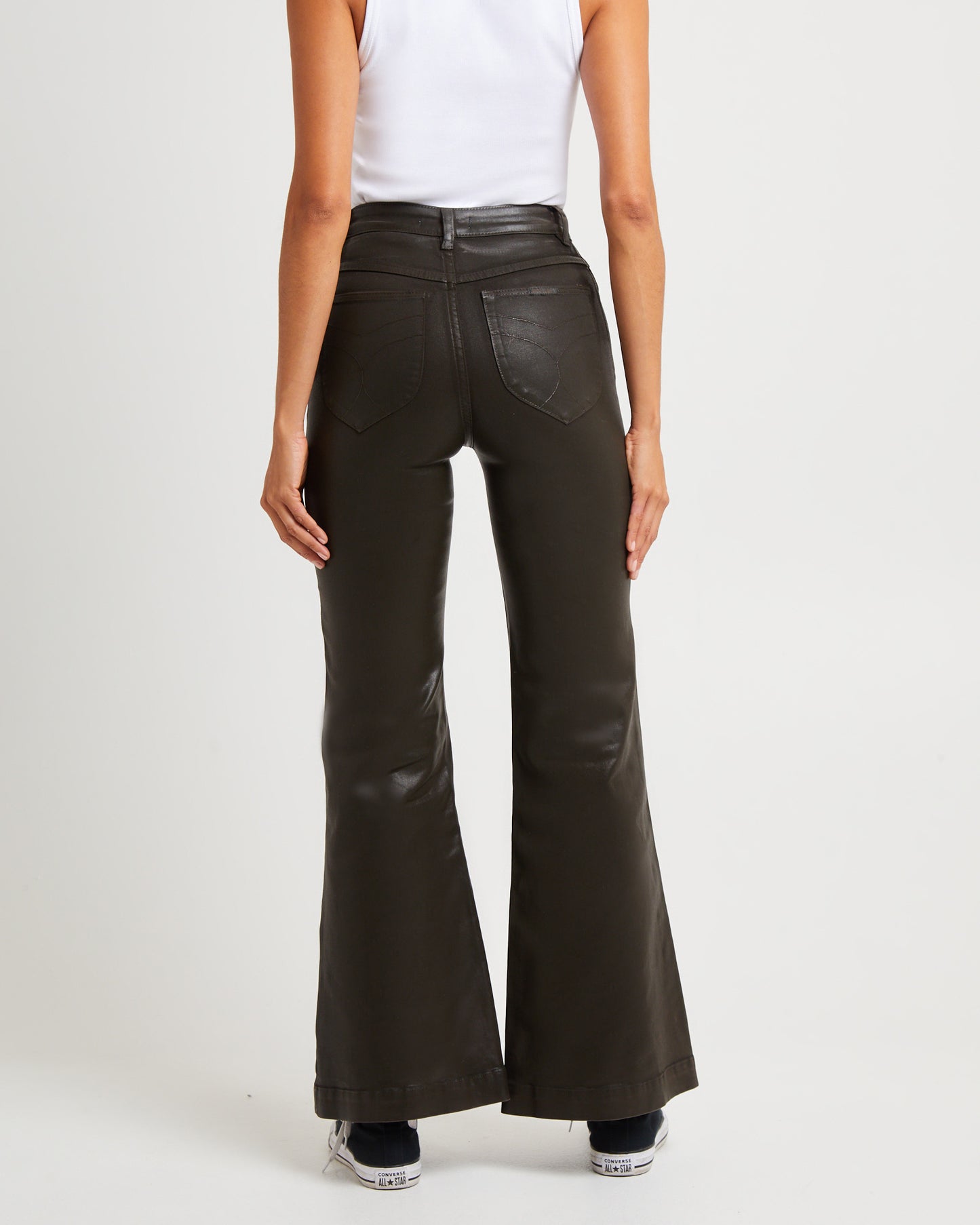 Eastcoast Flare Coated Denim Jeans