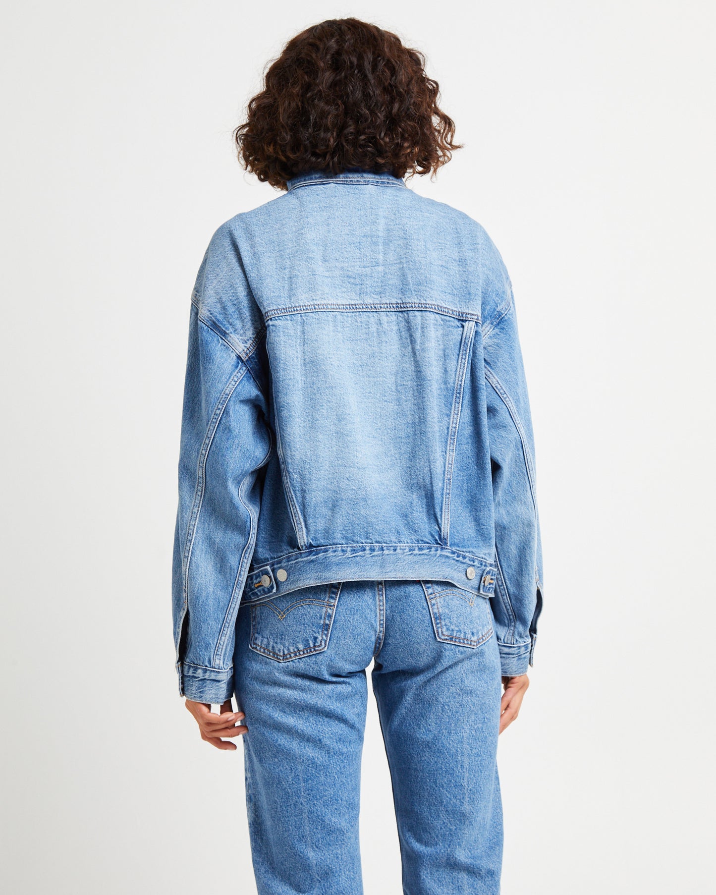90s Trucker Denim Jacket Soft As Butter Mid Blue