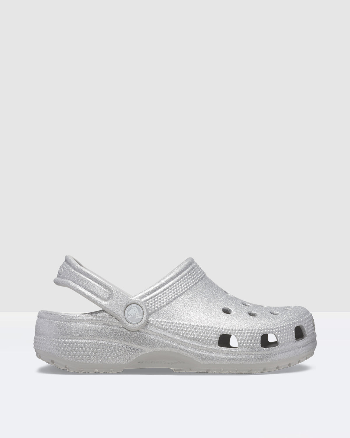 Classic Glitter Clogs SILVER GLITTER