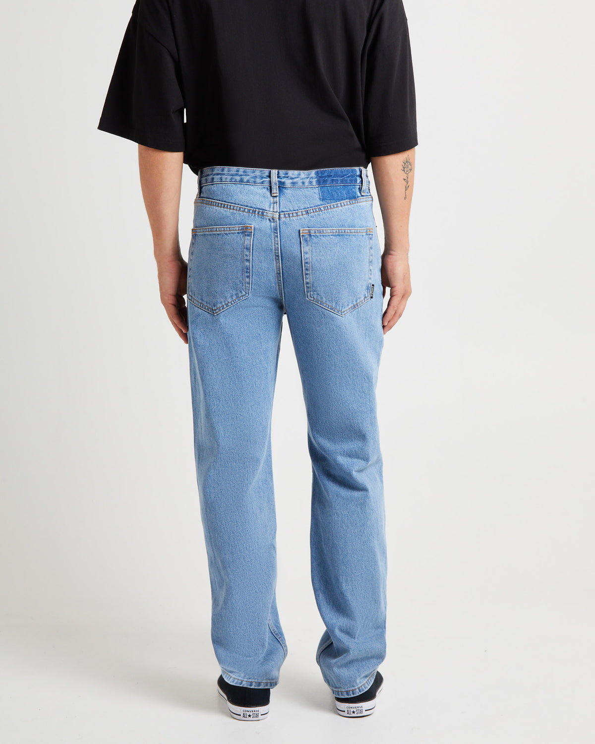 Fracture Straight Denim Jeans BLUE
