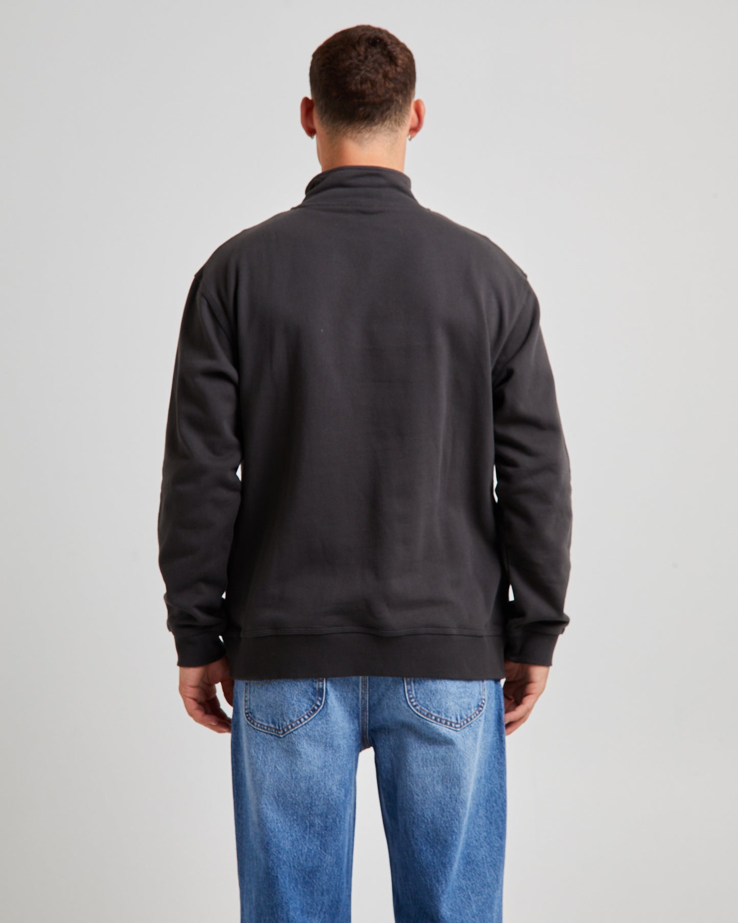 Pipeline Half Zip Fleece Jumper Black Contrast