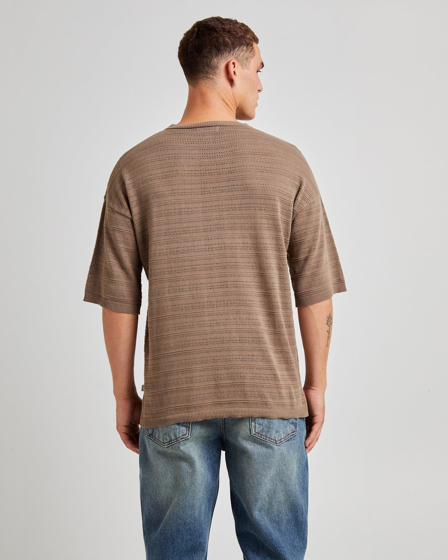 Geo Knit Short Sleeve T-Shirt