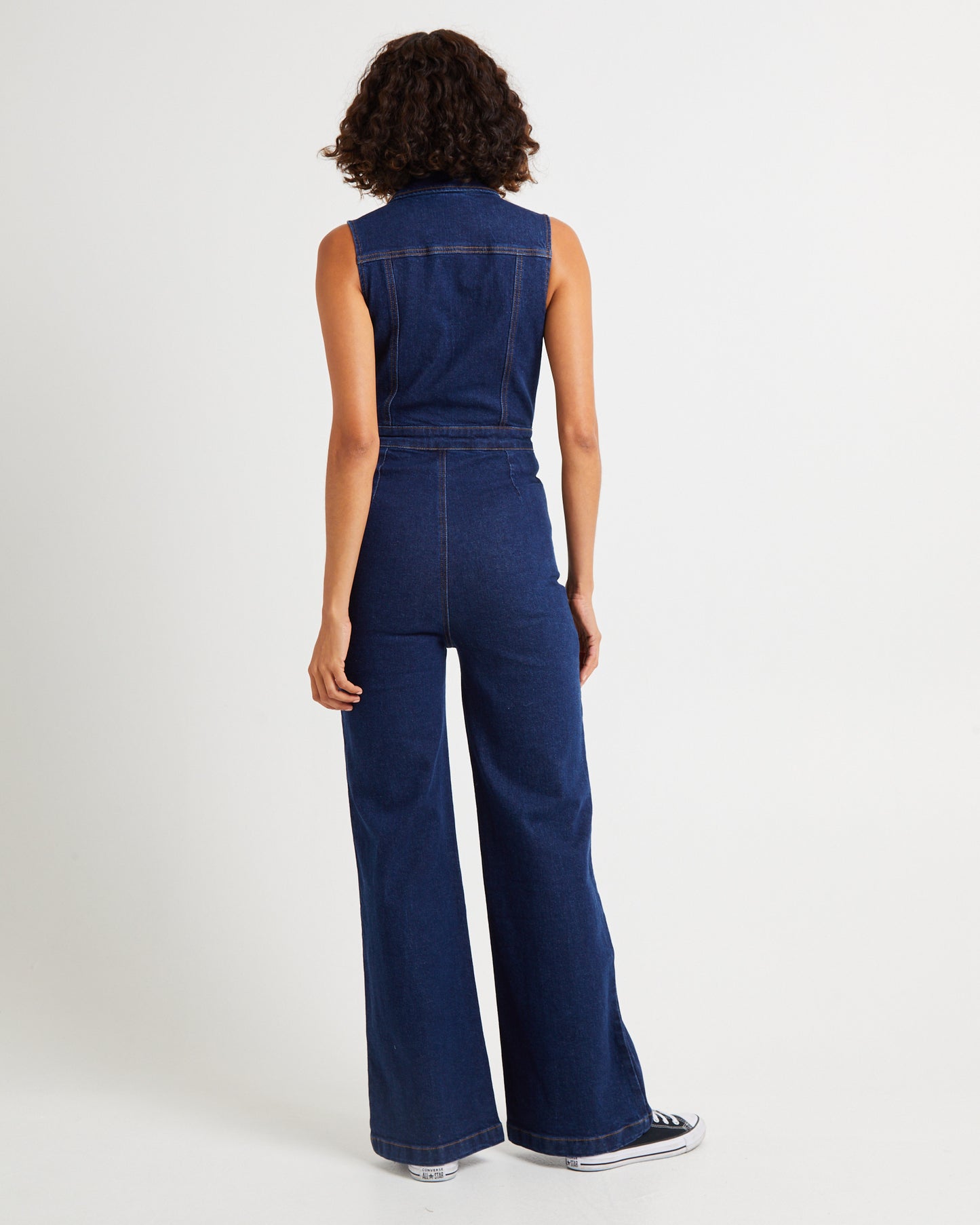 Jett Sleeveless Denim Boiler Suit