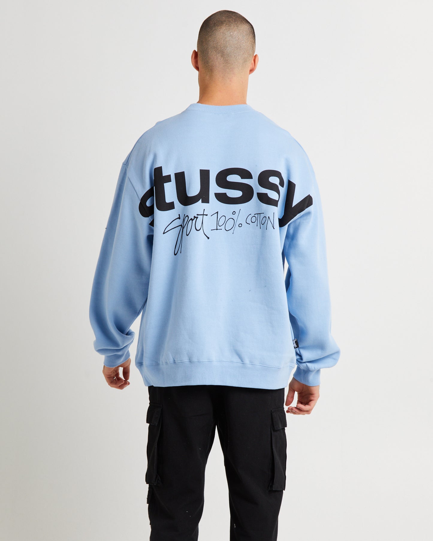Sport 100 Fleece Crew Sweater Powder Blue