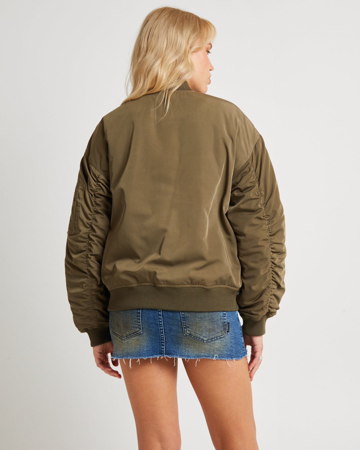 Relaxed Bomber Jacket ARMY GREEN
