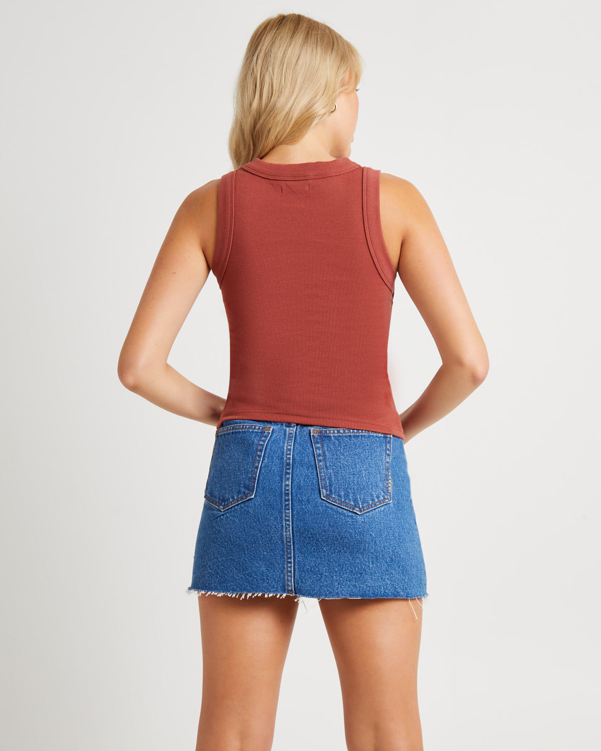 Jonsey Singlet Top DEEP RUST