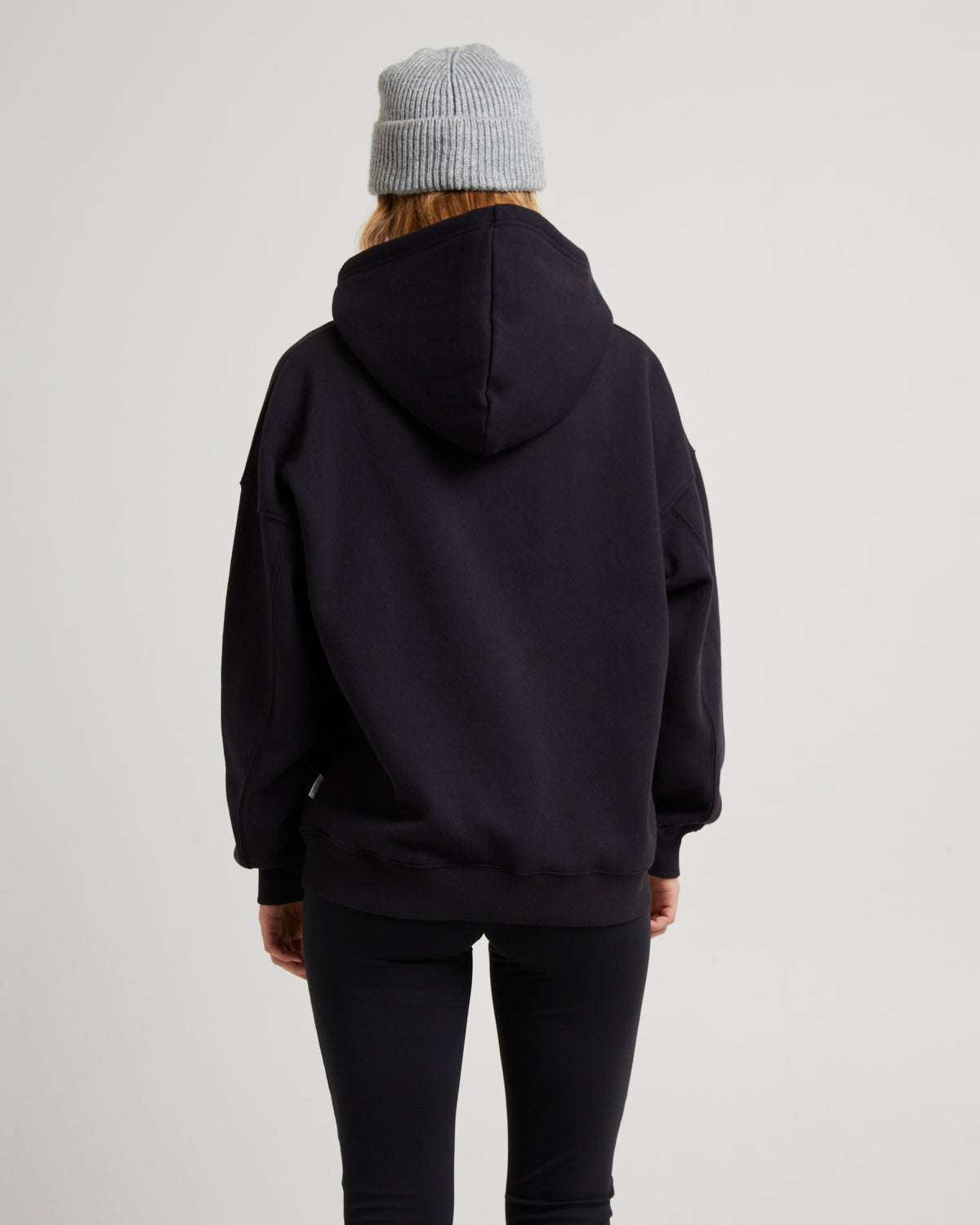 State Oversized Hoodie ALMOST BLACK