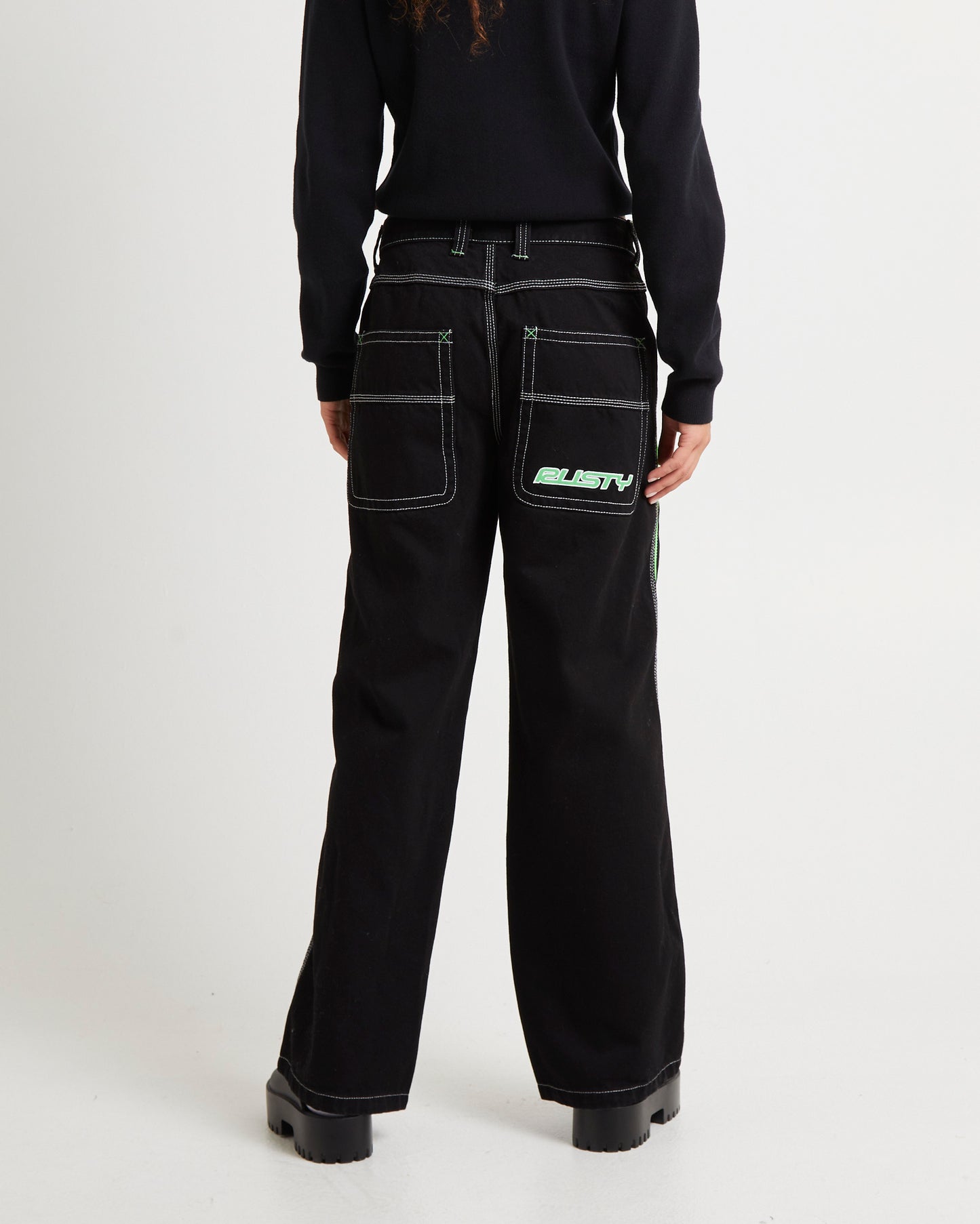 Flip Mommy Low Rise Wide Leg Denim Pants