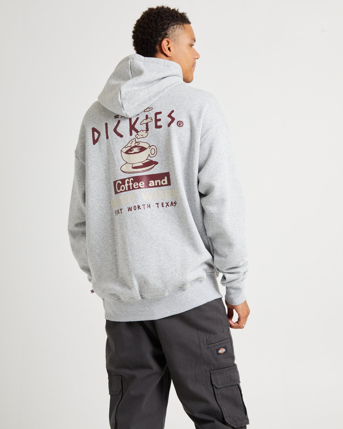 Coffee Hoodie Grey Marle