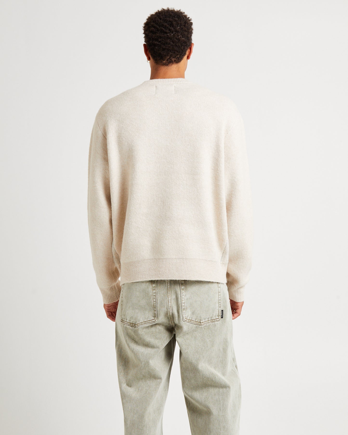 Third Cycle Knit Crew Neck Thrift White