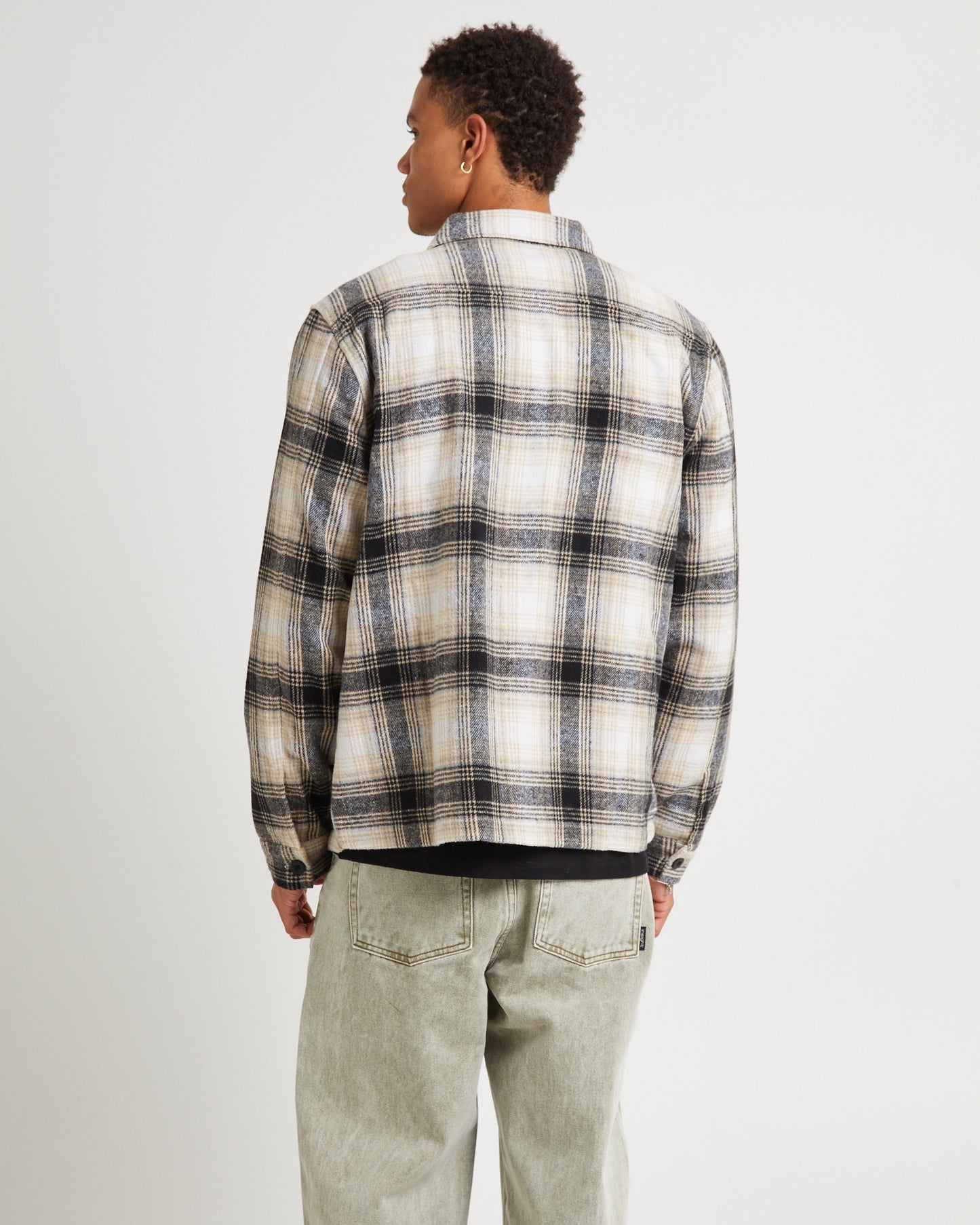 Lined Overshirt Black/Tan
