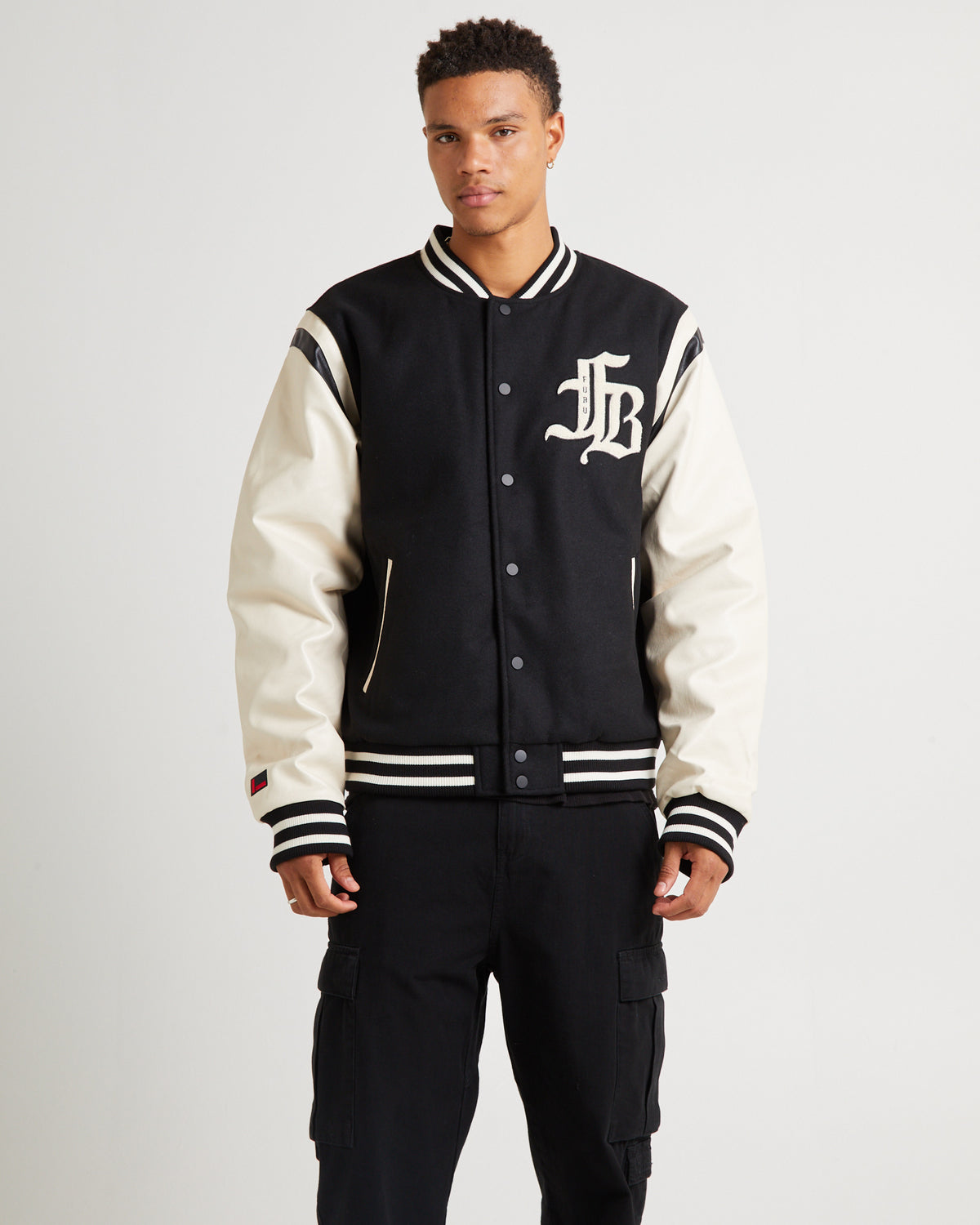 Old English College Jacket Black BLACK