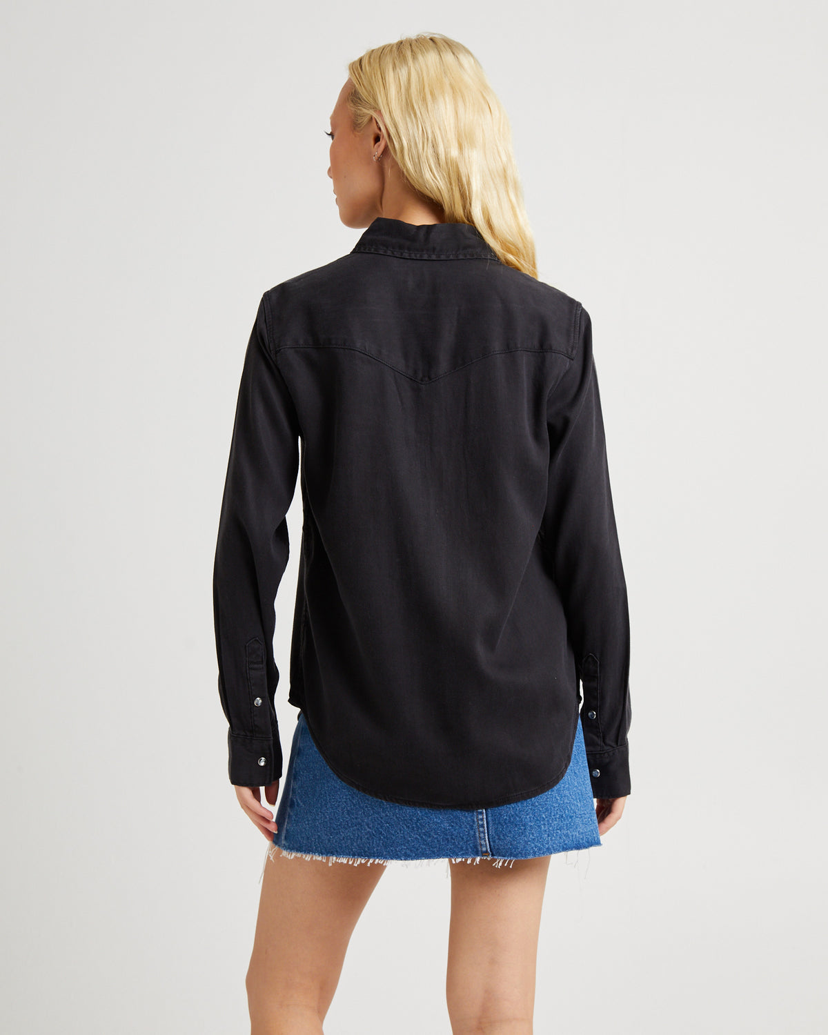 Iconic Western Long Sleeve Denim Shirt DARK AGES