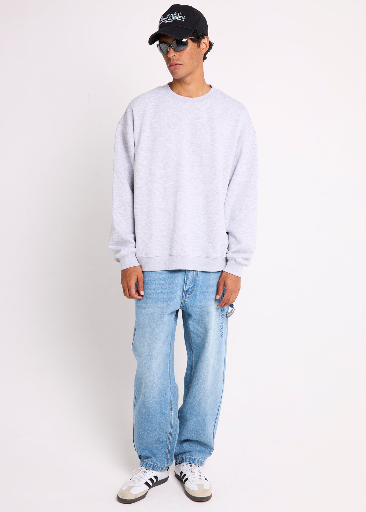 OG Oversized Crewneck Jumper GREY MARL