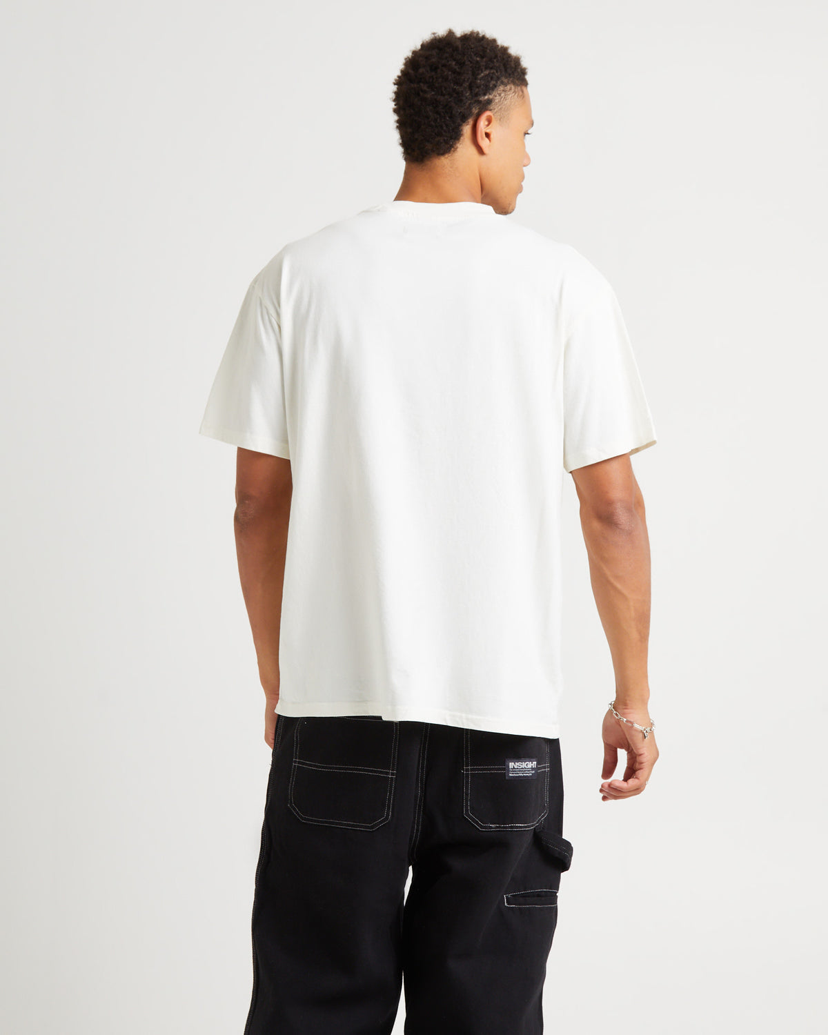 Washroom Short Sleeve T-Shirt Vintage White VINTAGE WHITE