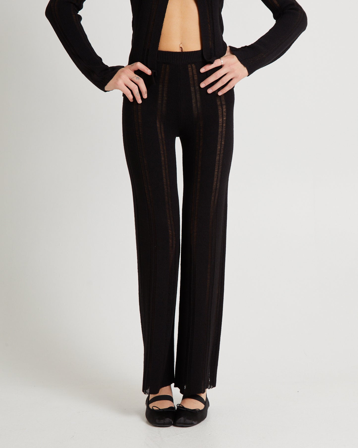 Ladder Knit Pants