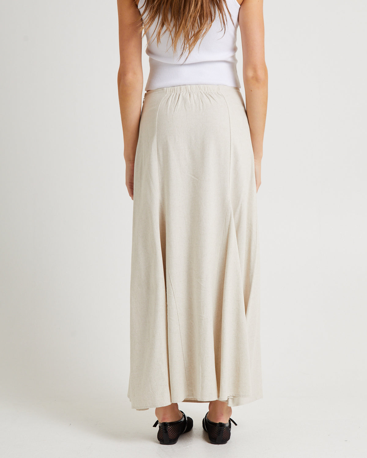 Kenzie Godet Full Maxi Skirt OAT