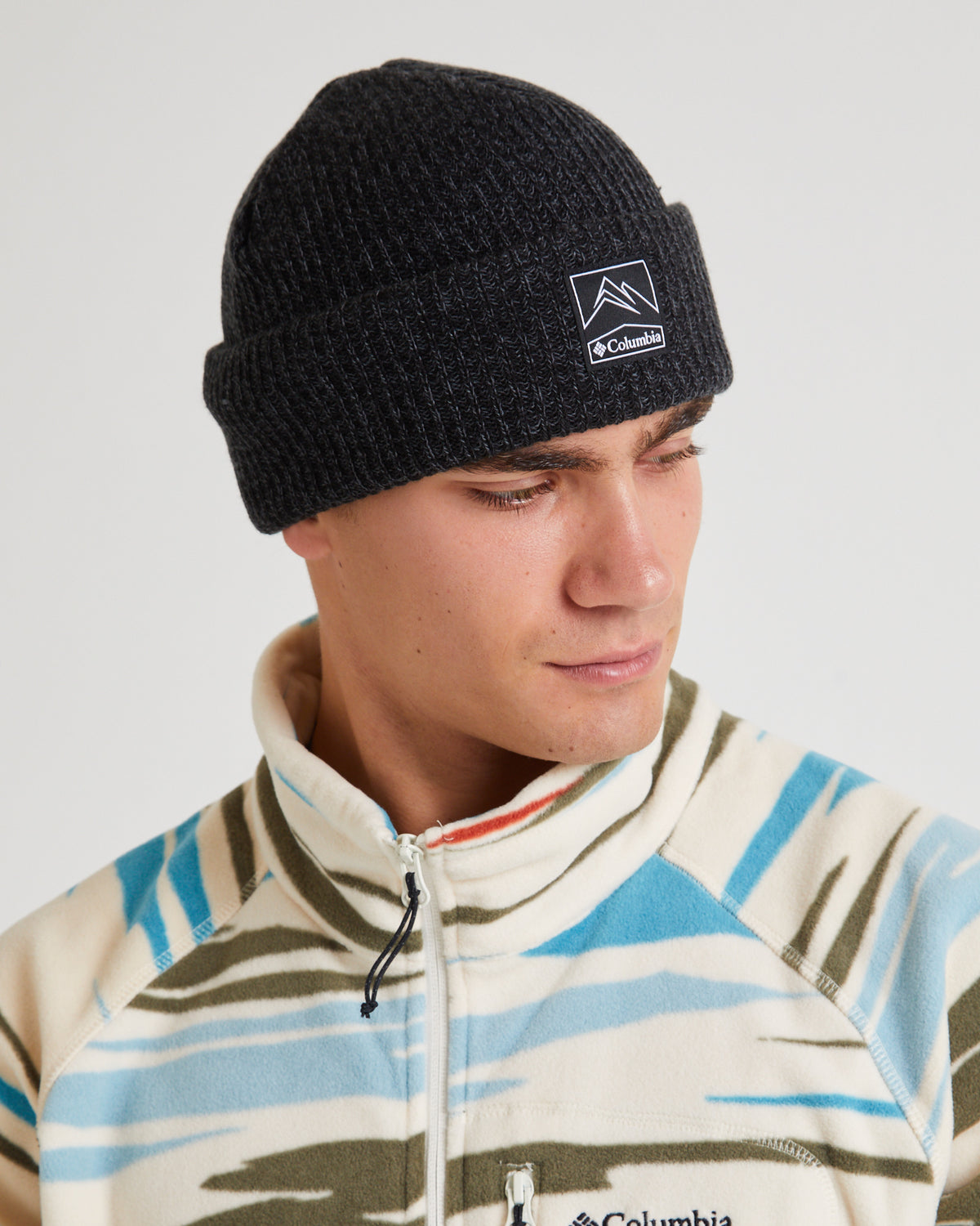 Whirlibird Cuffed Beanie Black Graphite Marled Black, Graphite Marled