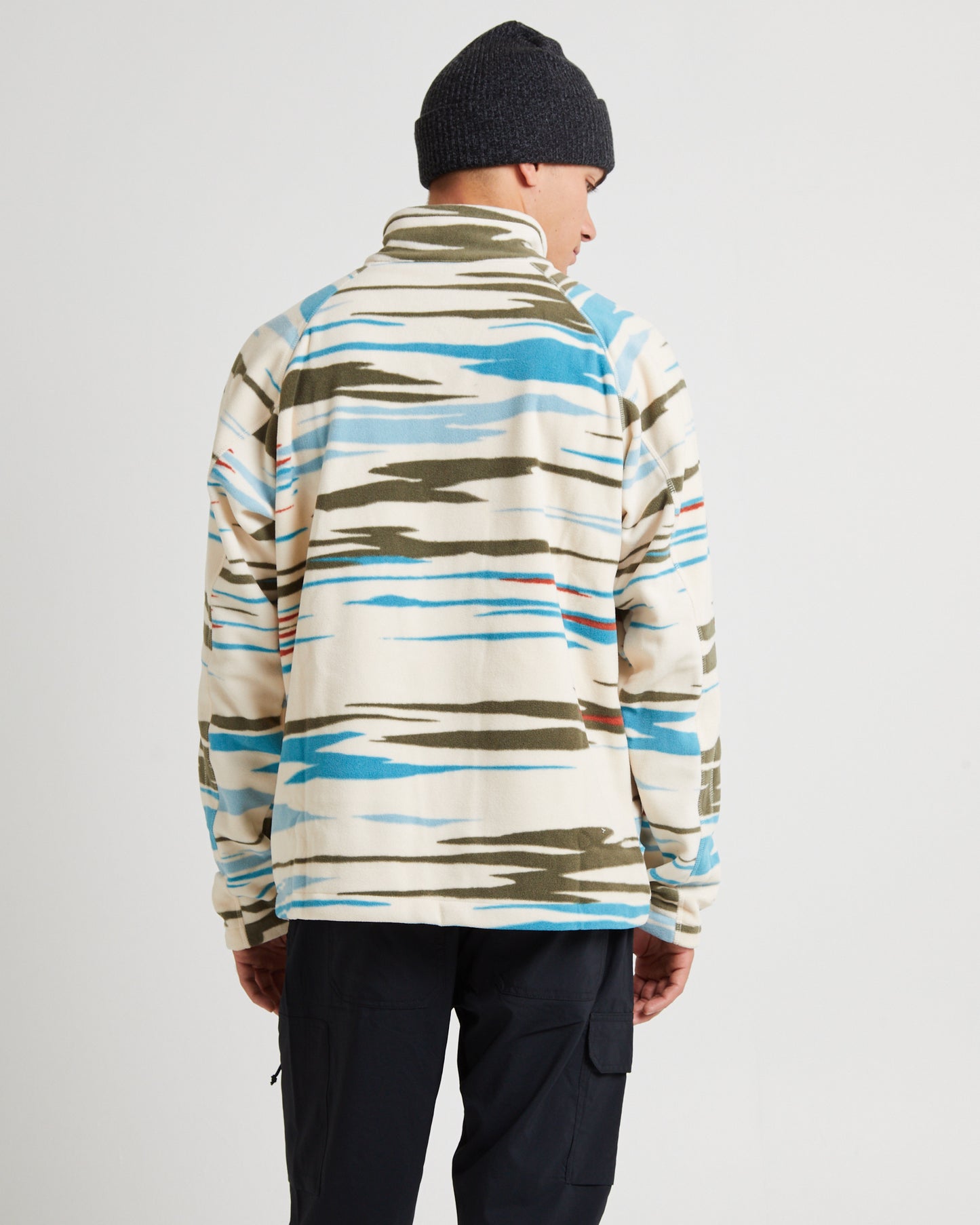 Fast Trek Printed Half Zip Jumper Chalk