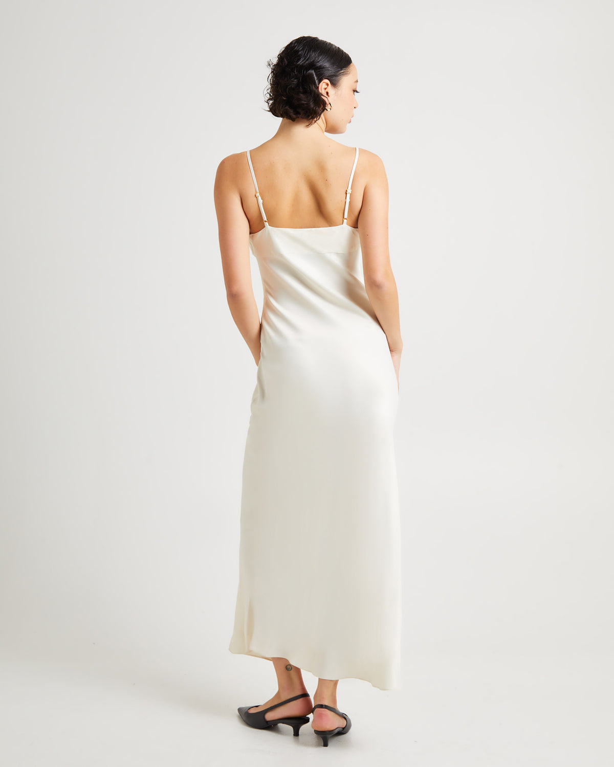 Arabella Slip Maxi Dress IVORY
