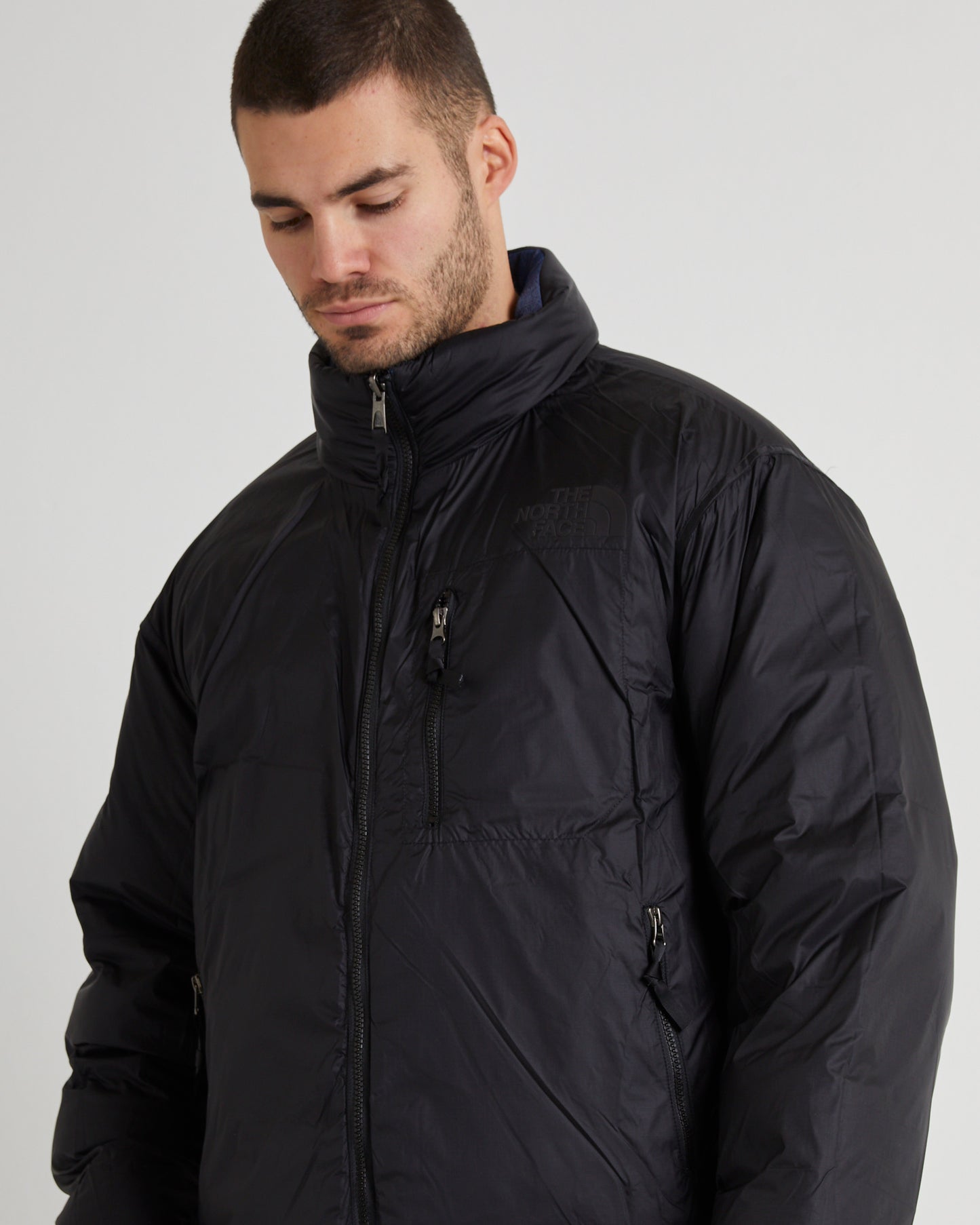 92 REVERSIBLE NUPTSE JACKET DENIM BLUE