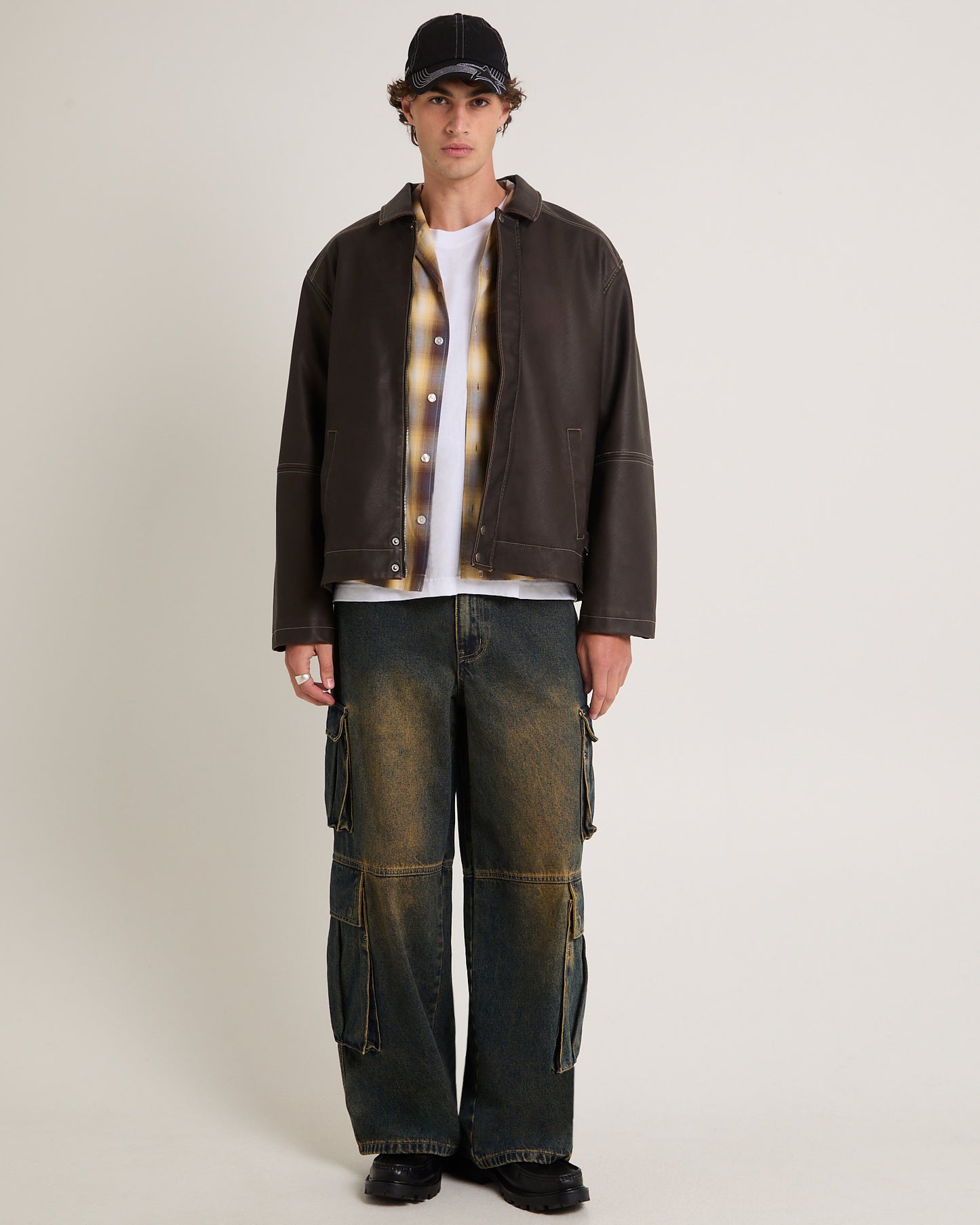 Corp PU Leather Jacket