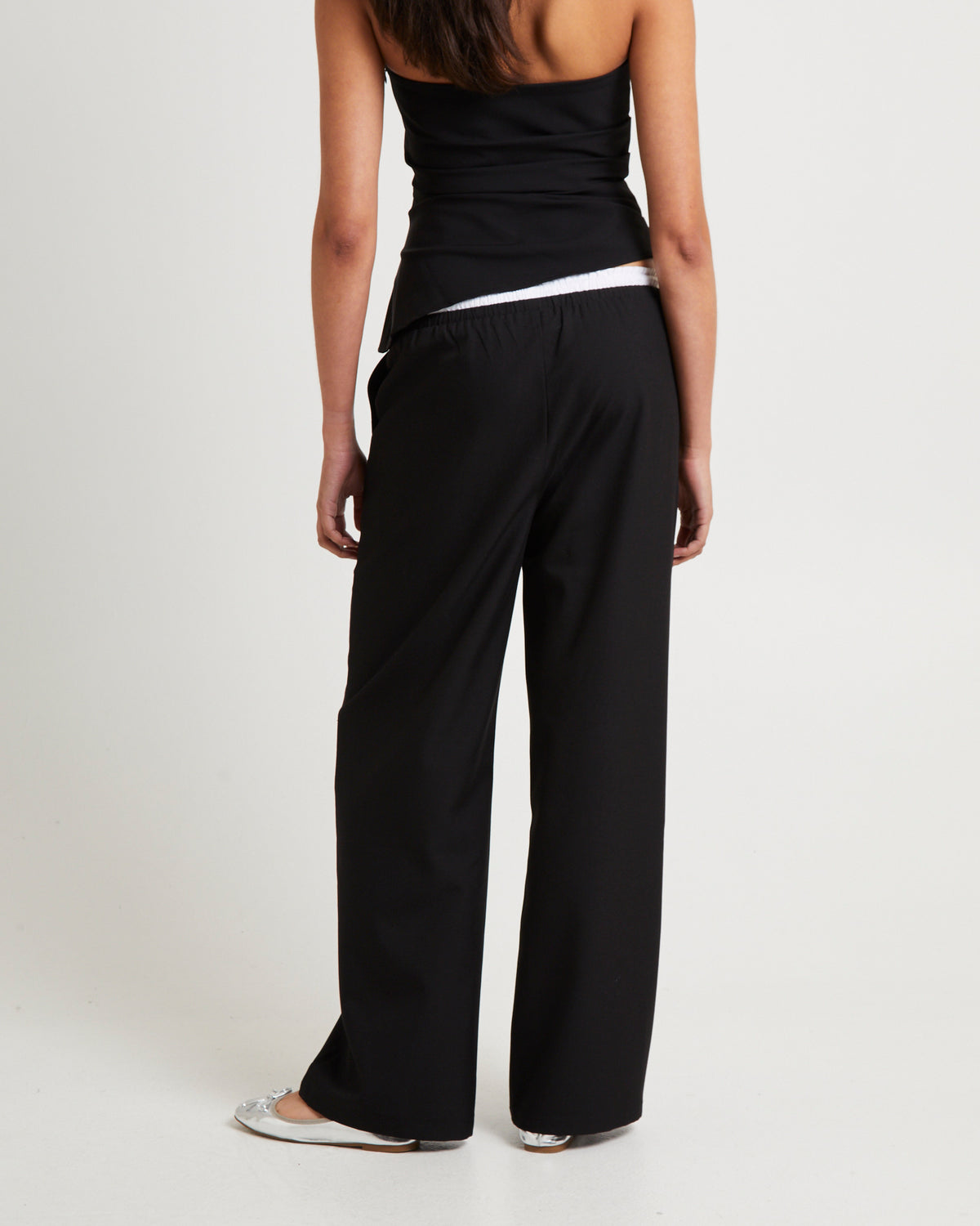 Celine Contrast Boxer Pant BLACK
