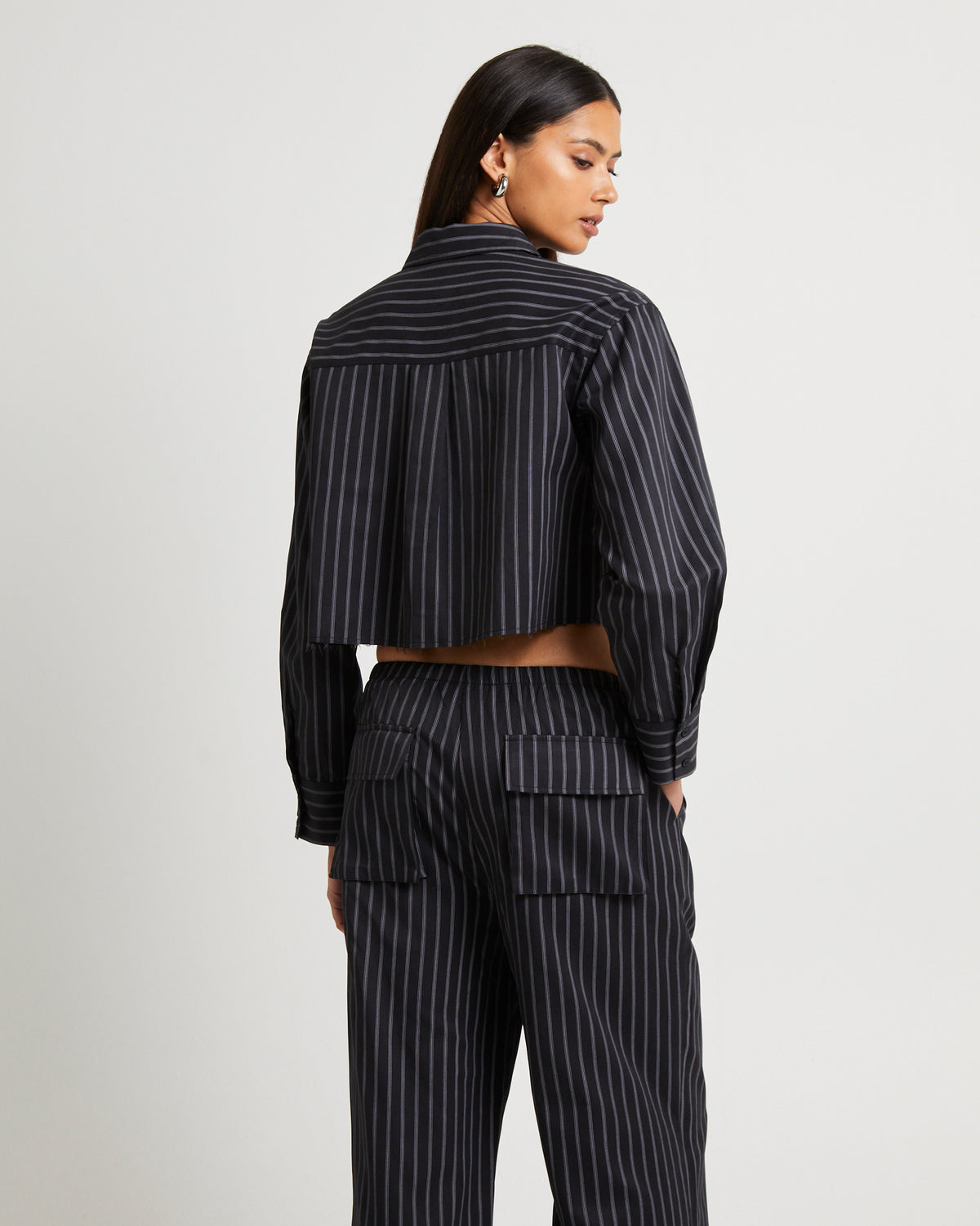 Makara Cropped Shirt STRIPE