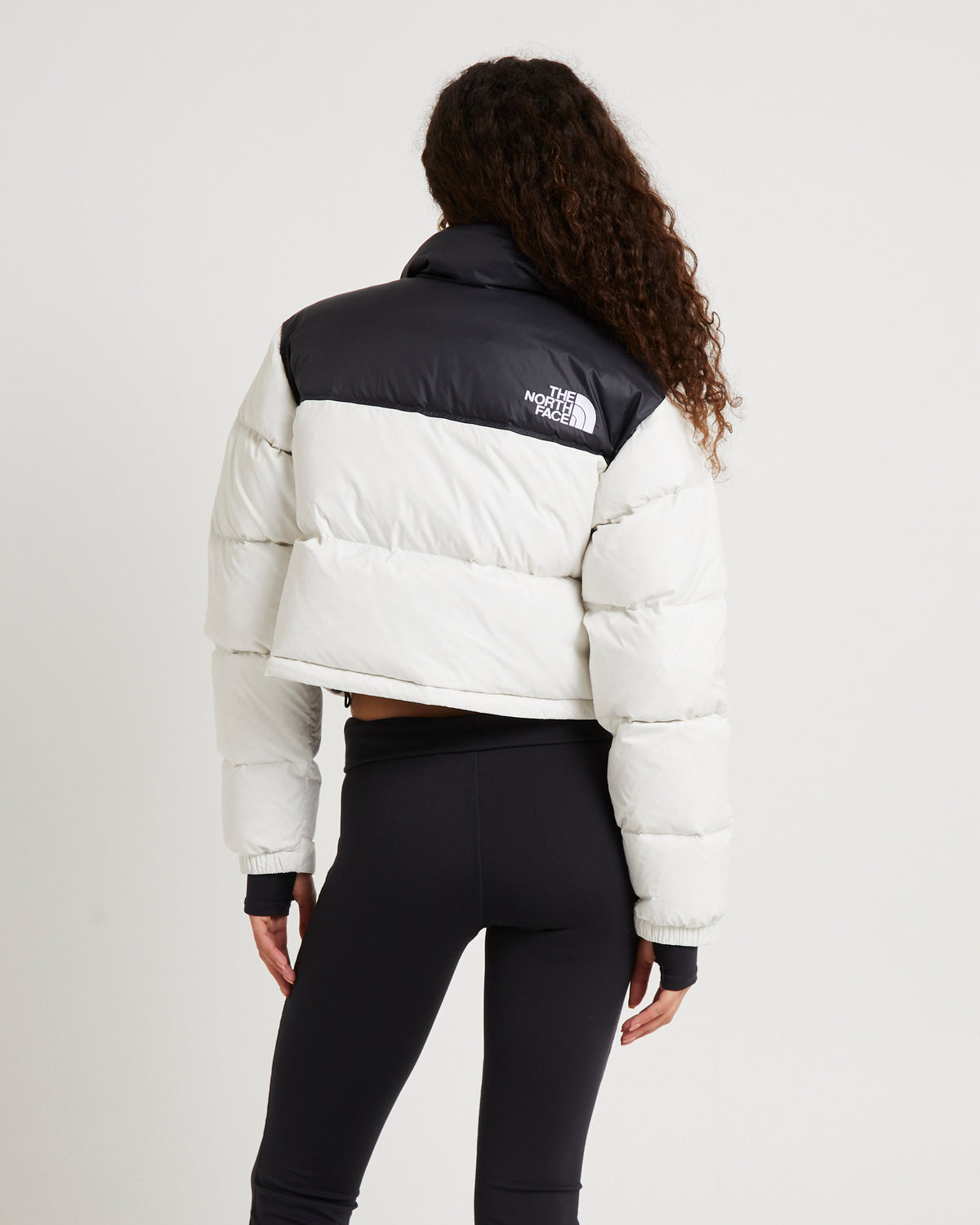 Women's Nuptse Short Jacket GARDENIA WHITE