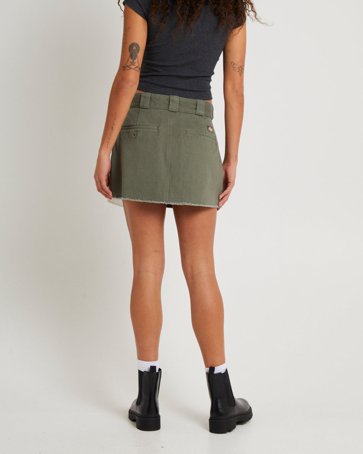 874 Mini Skirt DARK KHAKI