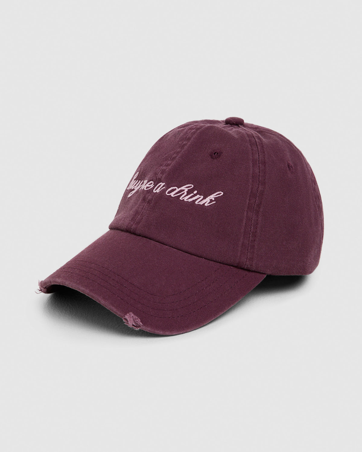 Iona Distressed Cap RED