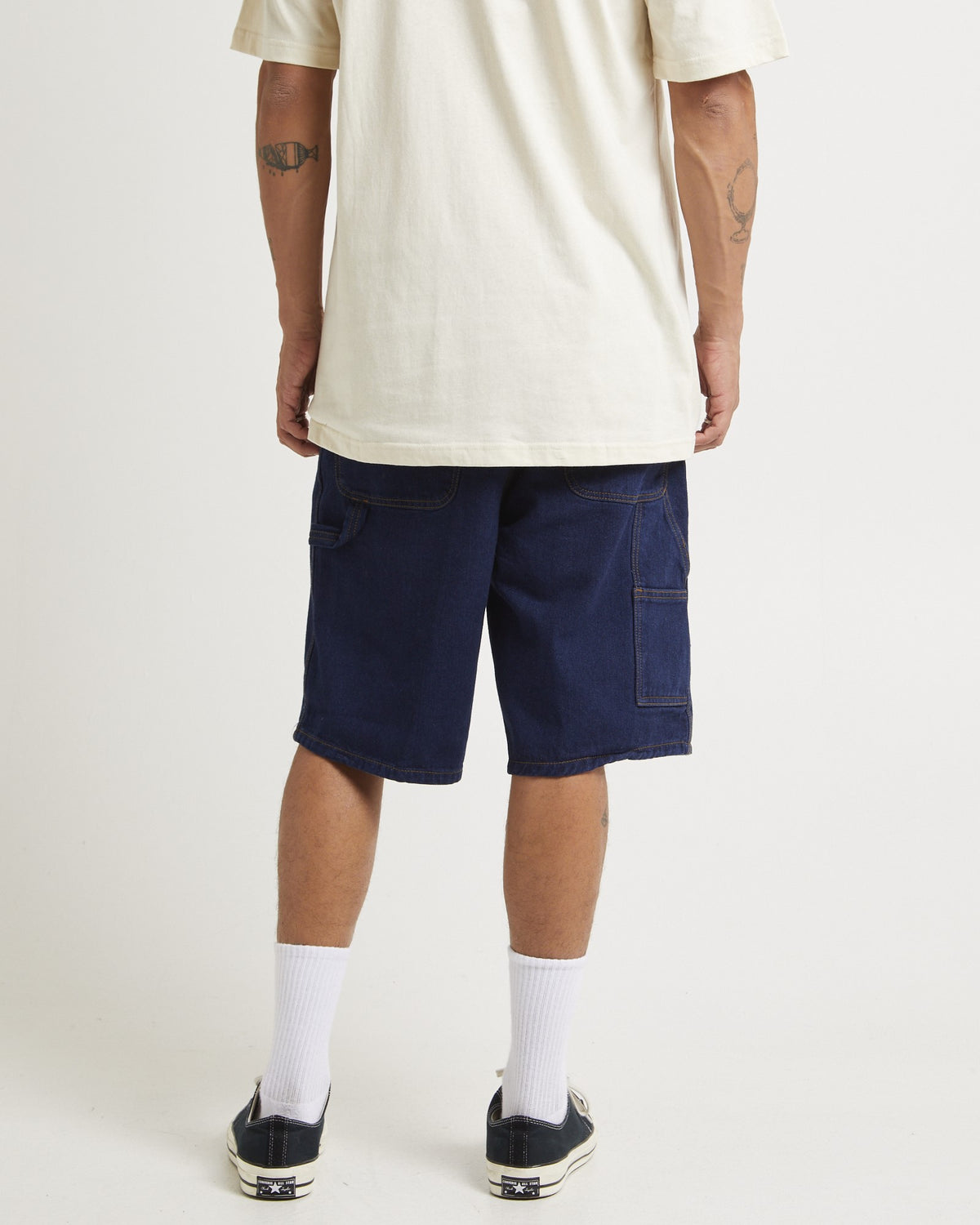 DX200 Denim Carpenter Shorts DARK INDIGO