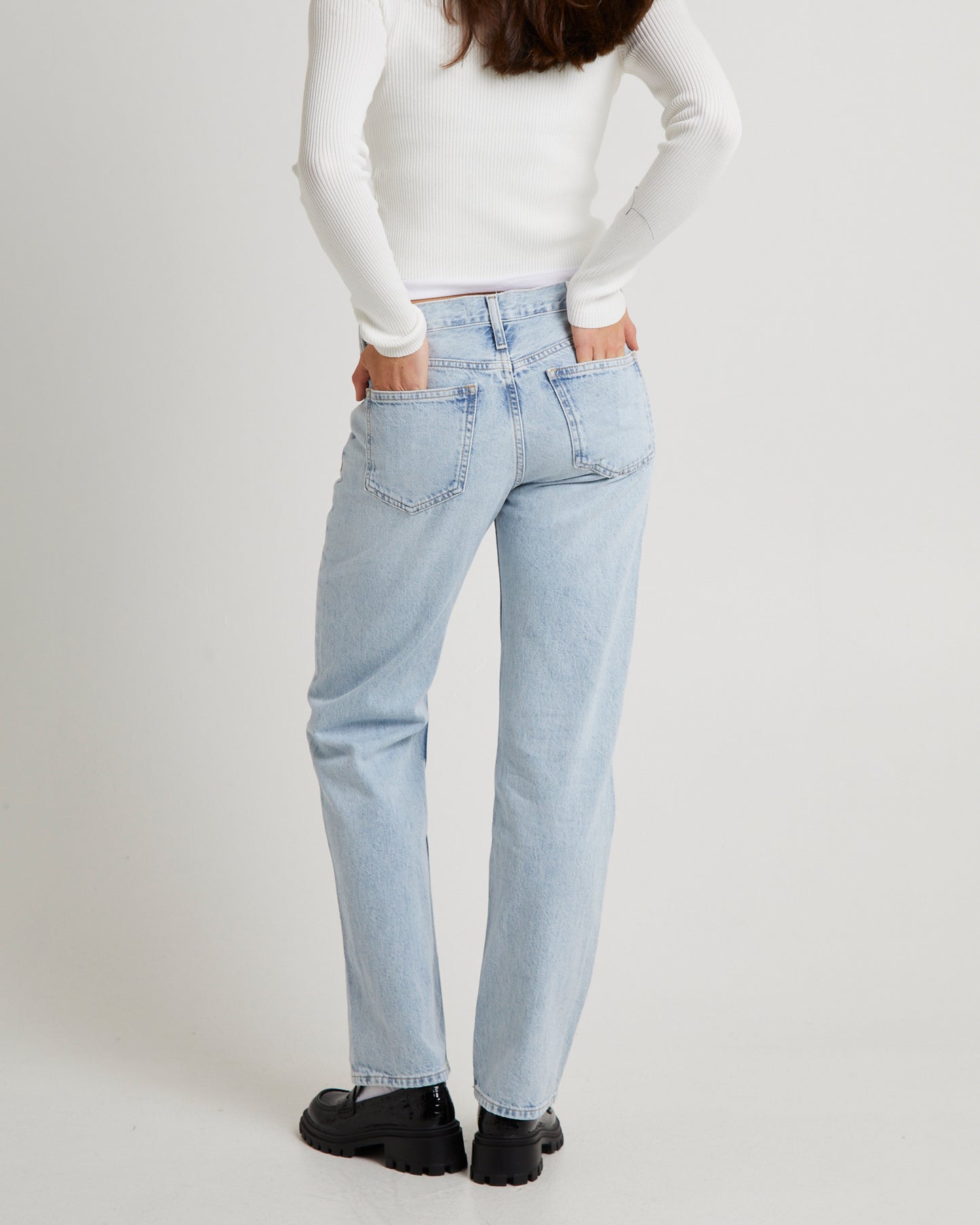 Low Rise Straight Jeans
