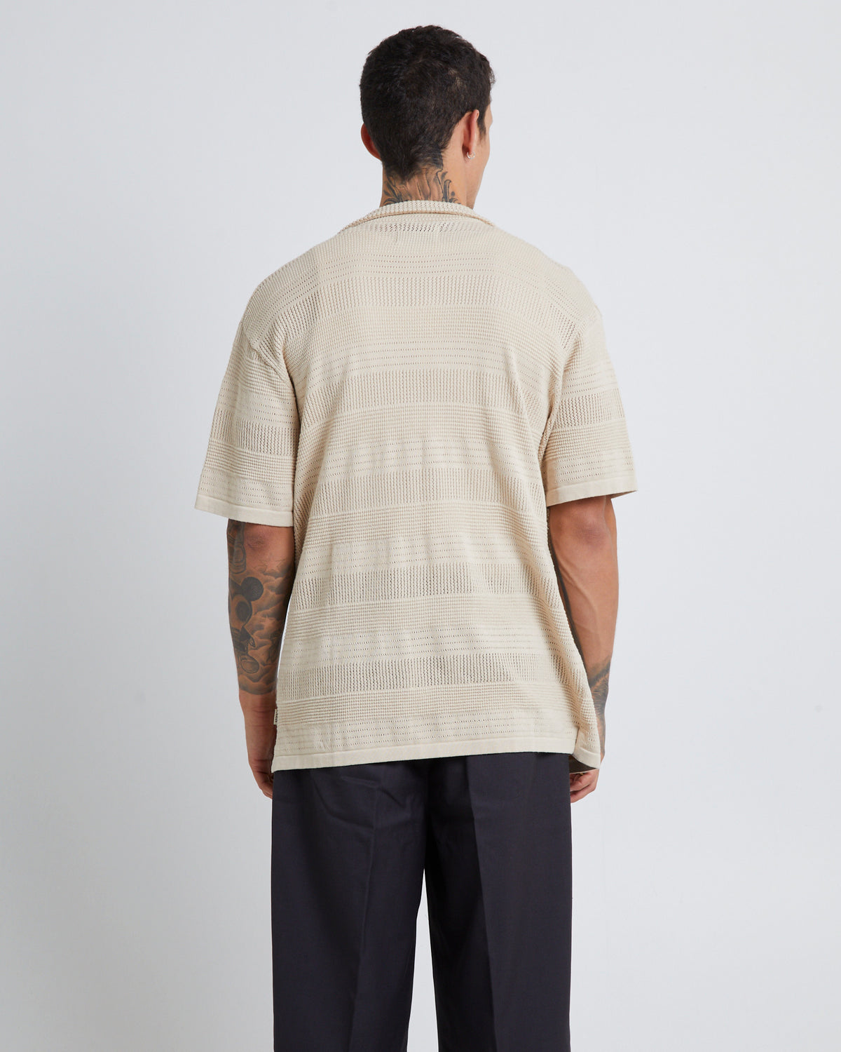Knitted Short Sleeve Resort Shirt OAT