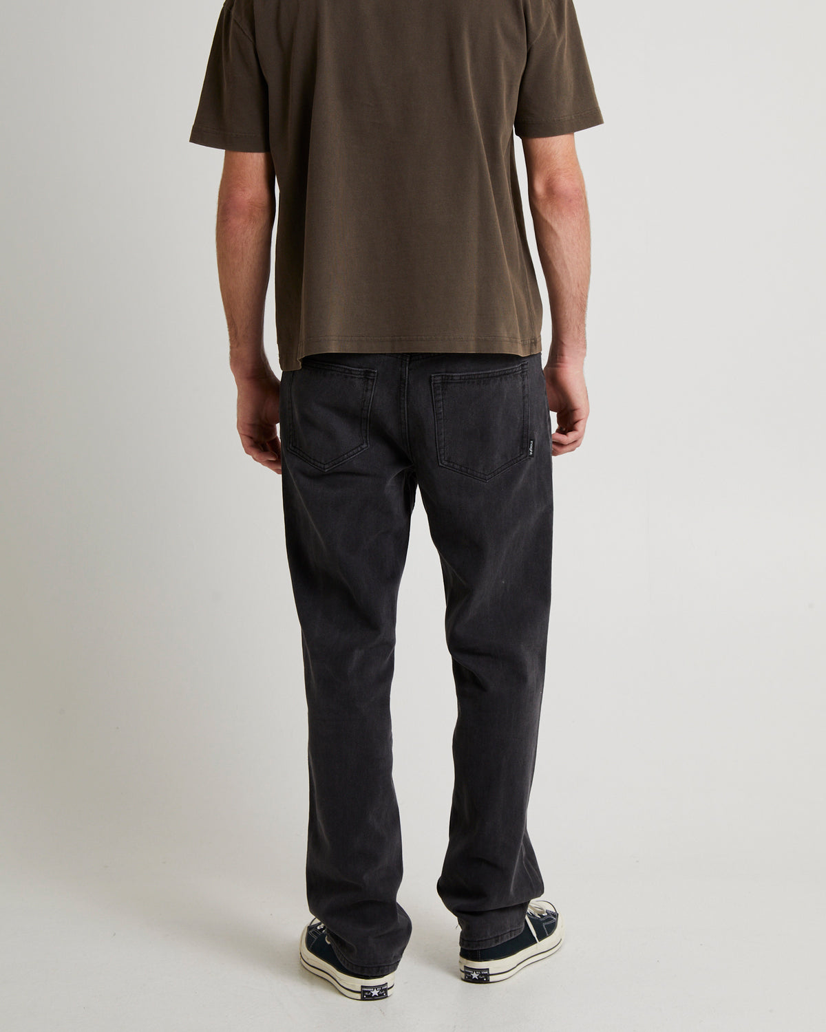 Fracture Straight Denim Jeans AFTERS BLACK