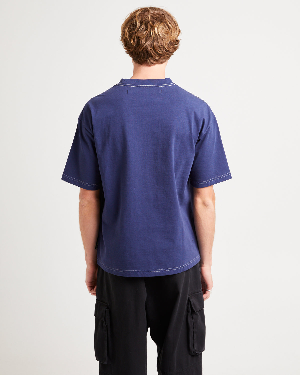 Aspect Crop T-Shirt NAVY