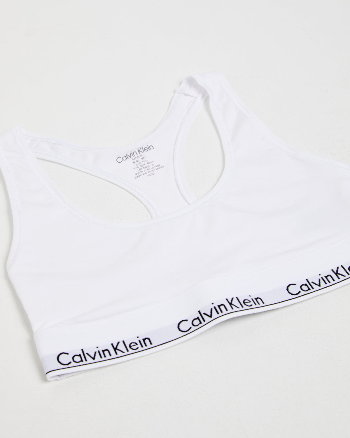 Modern Cotton Unlined Bralette WHITE