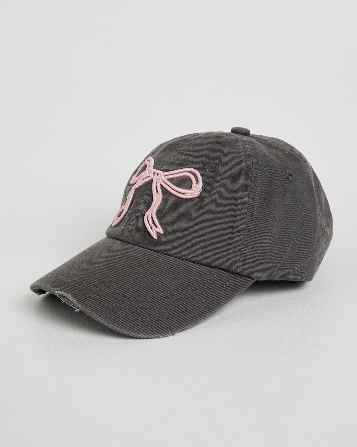 Mimi Bow Distressed Cap