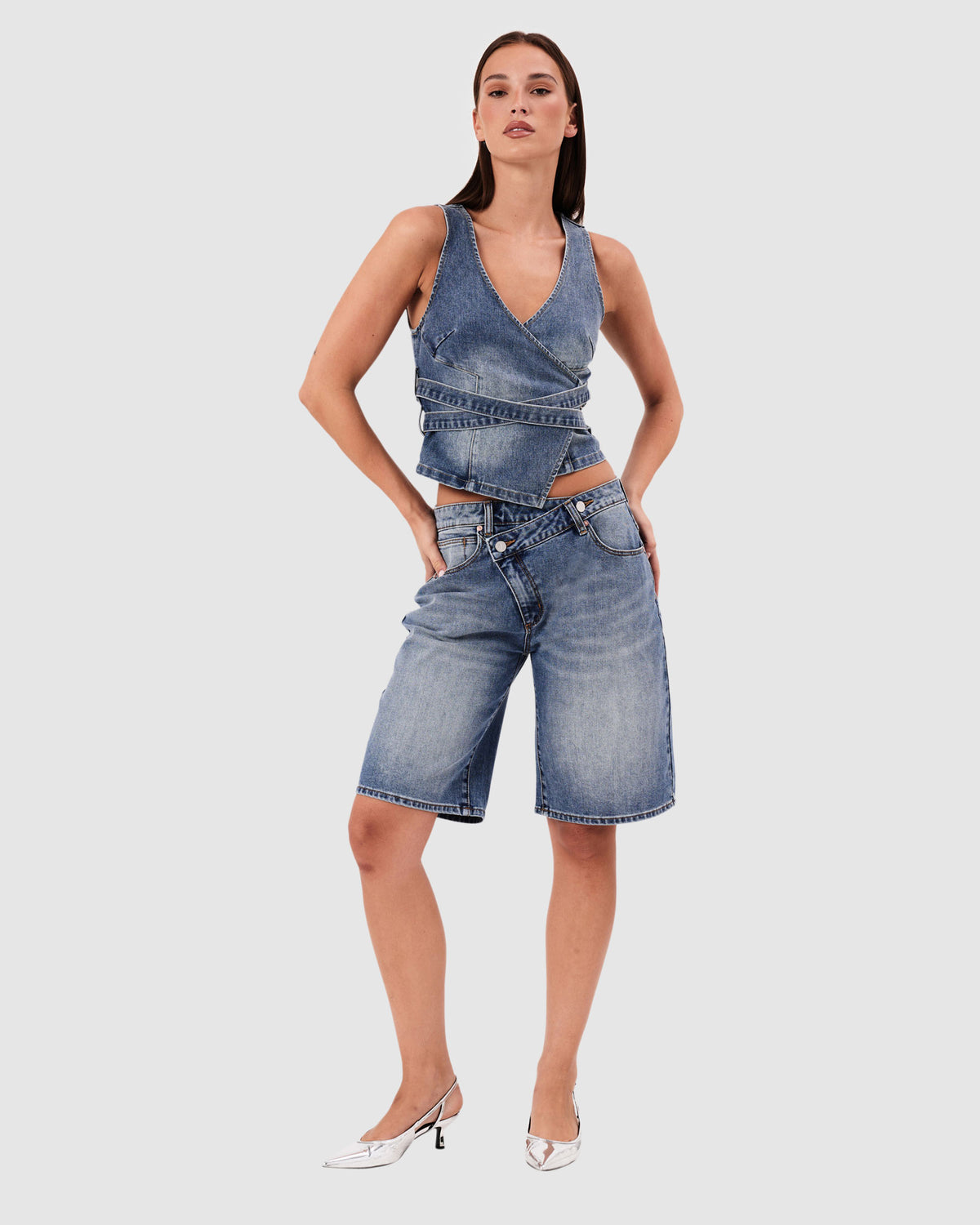 95 Mid Denim Jorts Dalia DALIA