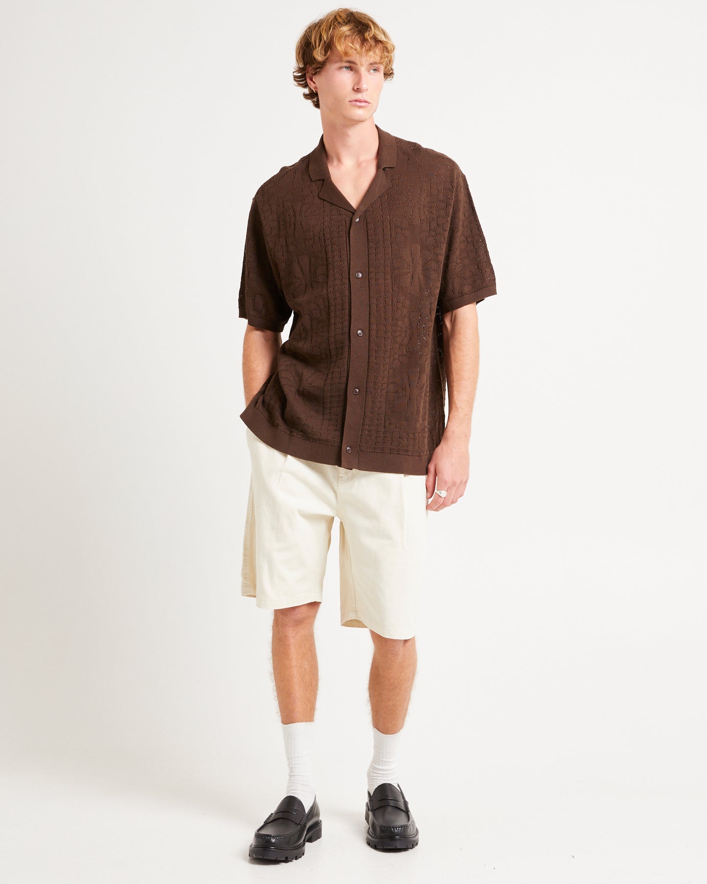 Bronson Knitted Short Sleeve Resort Shirt